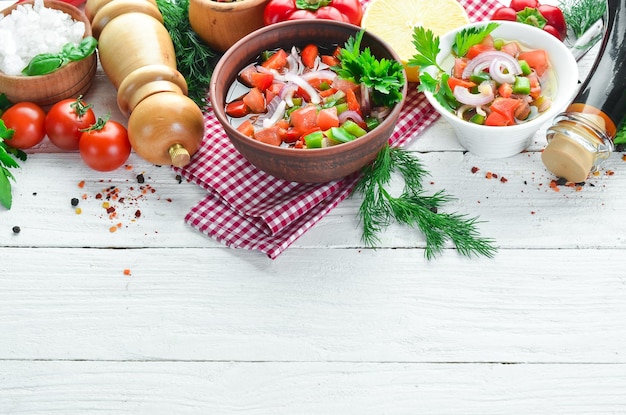 Zdrowe potrawy na stole